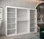 Armadio scorrevole con specchio Hacho 06 | Bianco opaco e rovere Sonoma | 200 x 250 x 62 cm