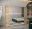 Armadio scorrevole Bisaurin 6C con specchio | Rovere Sonoma | 200 x 250 x 62 cm | Design moderno