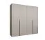 Armadio ante battenti Eiger 31 | Cashmere | 4 ante | Maniglie nere | 2 m larghezza | Soft-Close