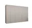 Armadio a 6 ante battenti Eiger 54 | Cashmere elegante | 4 scomparti | Sistema Soft-Close | 3 m larghezza