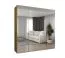 Armadio 4 ante battenti con specchio Eiger 134 | 2 scomparti | 2 m larghezza | Soft-Close