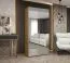 Armadio 1 metro Korab 112 | Rovere Artisan | 2 ante a specchio | Maniglie color cashmere | Soft-Close