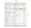 Armadio scorrevole Sredna 05 | Bianco con specchio | 2 ante | 7 scomparti | 3 cassetti | 218 x 203 x 61 cm