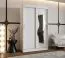 Armadio scorrevole Lagginhorn 06 | Bianco | 1,2 m larghezza | 1 anta specchio | 5 scomparti | 2 barre