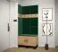 Pannello decorativo da parete moderno verde | 42 x 42 x 4 cm | Design attuale per interni