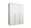 Armadio bianco a 3 ante battenti | Maniglie oro | 2 scomparti | 2 barre appendiabiti | Soft-Close | 1,5 m larghezza