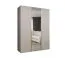 Armadio ante battenti Eiger 77 | Cashmere, maniglie oro | 1 anta specchio | 2 scomparti | Soft-Close | 150 cm