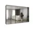 Armadio battente Eiger 163 | Cashmere | Maniglie nere | 4 scomparti | 4 barre appendiabiti | 3 m | Soft-Close