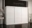 Armadio 3 Ante Scorrevoli Liskamm 21 | Bianco Opaco | 200 x 250 x 62 cm | 10 Scomparti | 2 Barre Appendiabiti