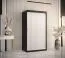 Armadio Balmenhorn 51 | 5 scomparti spaziosi | Nero opaco/Bianco opaco | 200 x 100 x 62 cm