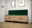 Pannello decorativo da parete moderno verde | 42 x 42 x 4 cm | Design attuale per interni