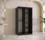 Armadio Balmenhorn 51 | 5 scomparti spaziosi | Nero opaco/Bianco opaco | 200 x 100 x 62 cm