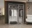 Armadio 3 ante battenti con specchio "Eiger" 123 | Soft-Close | 2 scomparti e barre appendiabiti | Larghezza 1,5 m