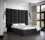 Pannello decorativo da parete nero | Design elegante | 42 x 42 x 4 cm | Legno e schiuma
