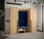 Armadio Tödi 02 rovere | 184 x 50 x 42 cm | 2 scomparti | Barra appendiabiti