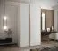 Armadio / Armadio con ante scorrevoli | 2 ante scorrevoli | 2 aste appendiabiti | 245,5 x 140 x 64 cm | 6 scomparti | 6 ripiani | Colore: bianco | Bordi in ABS
