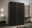 Armadio / Armadio con ante scorrevoli | 2 aste appendiabiti | Ante scorrevoli | 245,5 x 180 x 64 cm | 11 scomparti | 10 ripiani | Chiusura ammortizzata | Colore: nero