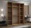 Armadio / Armadio con ante scorrevoli | Colore: rovere Artisan | Specchio | Chiusura ammortizzata | 2 aste appendiabiti | 245,5 x 190 x 64 cm | 2 ante scorrevoli | 11 scomparti