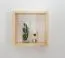 Mensola a muro in pino massello naturale Junco 283A | 30 x 30 x 12 cm | Design moderno e robusto