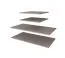 Ripiano in legno per armadio - set 2 pz, color cashmere, per armadi con larghezza: 250 cm