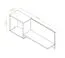 Scaffale a muro per cameretta Peter 13 | Bianco pino e beige | 35 x 95 x 20 cm | Spazio di archiviazione pratico