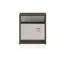 Comodino "Mackenzie" 08, rovere Dunin/cashmere lucido, maniglie: metallo, 1 anta, Sistema "Soft-Close", bordi in ABS, 92 x 40 x 78 cm