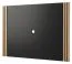 Pannello decorativo da parete Slatina 16 | Rovere naturale e nero elegante | 100 x 140 x 4 cm