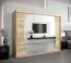 Guardaroba con ante scorrevoli e specchio Calvitero 06 | Rovere Sonoma | 200 x 250 x 62 cm
