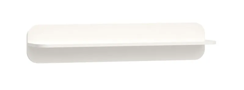 Mensola a muro classica Aenna 131 | 1 ripiano | Bianco | 20 x 100 x 16,5 cm | Robusta e stabile