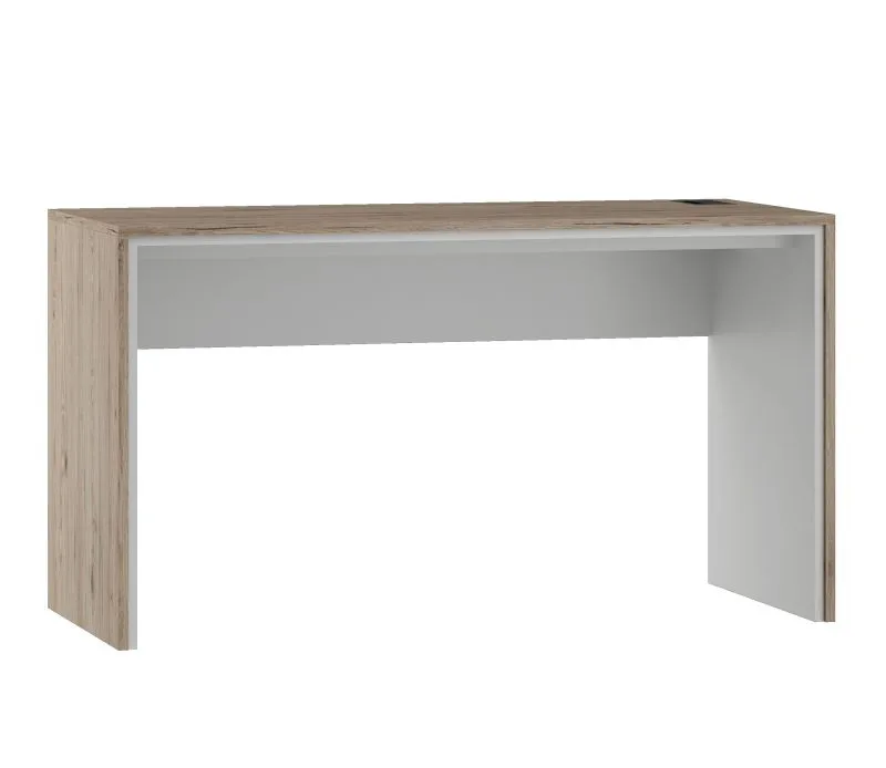 Scrivania "Cianjur" 01 | Rovere/Bianco | 77 x 135 x 60 cm | Design moderno e funzionale