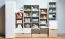Cassettiera per cameretta Skalle 15 | Bianco e marrone chiaro | 94 x 47 x 49 cm | Design moderno e modulare