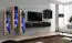 Pensile design Balestrand 205 | Rovere Wotan e nero | 160 x 330 x 40 cm | Ampio spazio archiviazione
