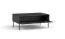 Tavolino "Amfipoli" 03 nero texture legno | Metallo oro | 1 anta ribalta | Soft-Close | 41,5 x 100 x 66 cm