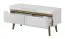 Mobile porta TV Cathcart 03 | Rovere Riviera e Bianco | 50 x 107 x 40 cm | 2 cassetti