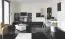 Scrivania cameretta "Marincho" 72 | 2 moduli | bianco/nero | 75 x 165 x 65 cm | Spaziosa e funzionale