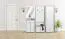 Armadio Bibaor 08 in rovere bianco | 209 x 67 x 41 cm | Design moderno e versatile