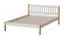 Letto singolo Maive 06 in pino | 140 x 200 cm | Rete a doghe inclusa | Bianco rovere naturale