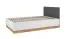 Cameretta completa 3 pezzi "Mackinac" | Bianco, rovere e grafite opaco | Sistema Soft Close | Maniglie in metallo | Bordi in ABS