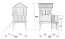 Casetta da giardino per bambini "1C", pino, impregnato a pressione, incl. finestra, balcone, scaletta - spessore: 16 mm, 180 x 155 cm