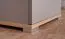 Armadio, scaffale con 7 ripiani aperti, armadio per camera dei ragazzi, 195 x 45 x 40 cm, rovere / grigio, 1 anta e 2 cassetti, bordi in ABS