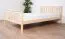 Letto una piazza e mezza "A28", pino massiccio, naturale "A28", incl. rete a doghe - 120 x 200 cm