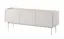 Mobile TV Cascob 01 | cashmere e rovere | 55 x 144 x 37 cm | 3 scomparti | Sistema soft close | Robusto e stabile