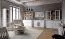 Cassettiera Segnas 02 | Bianco pino e marrone rovere | 88 x 130 x 43 cm | 3 cassetti, 3 ante