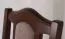 Sedia da pranzo classica Twer | Sedile imbottito beige/rossiccio | Legno di faggio laccato noce | Materiali di alta qualità