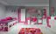 Armadio cameretta "Felipe" 04 rosa/bianco | Design moderno | 190 x 45 x 40 cm | 3 cassetti | 1 anta