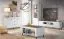Soggiorno 4 pezzi Q Barbe | Bianco opaco/Rovere | Bordi ABS | Maniglie nere | Design moderno salvaspazio