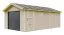 Garage Raabs con porta a tapparella, incl. 2 telecomandi, senza pavimento, 1 porta, 354 x 604 cm, superficie utile: 21 m², tetto: rivestimento in bitume, piccole vetrate