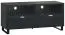 Mobile TV "Chiflero" 10 nero | 56 x 120 x 47 cm | Design moderno | Laccatura soft touch | Piedi in metallo