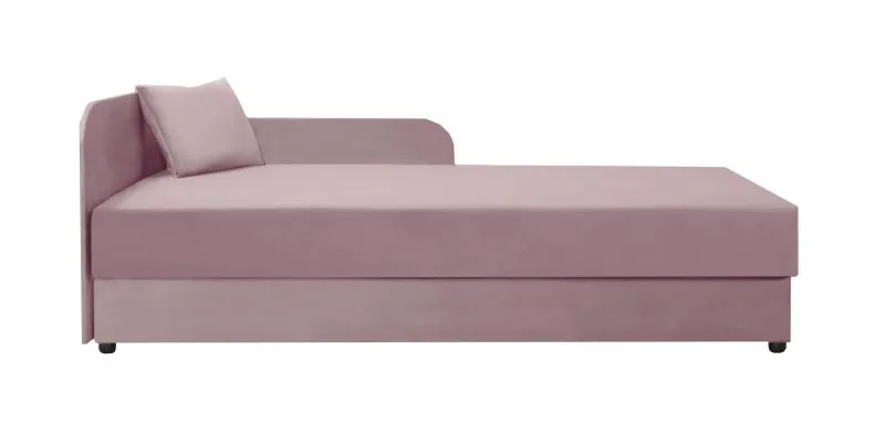 Letto da giorno Lobatos 15 rosa | Cuscini inclusi | Nucleo a molle Bonell | Testata sinistra | 90 x 195 cm | Spazio contenitore
