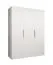 Armadio battente Korab 16 bianco | 3 ante | maniglie oro | 2 scomparti | 2 barre appendiabiti | Soft-Close | 1,5 m